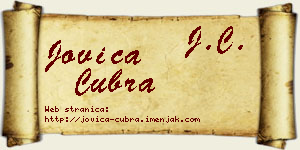 Jovica Čubra vizit kartica